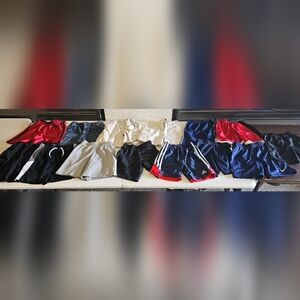 adidas Kids Beige, Black, and Navy Shorts